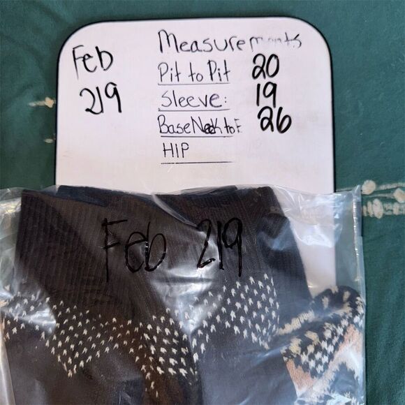 LOFT Women's Black Geometric Fair Isle Full-Zip Cardigan Sweater Size S - Picture 6 of 6